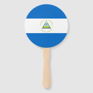 Nicaragua Flag Hand Fan