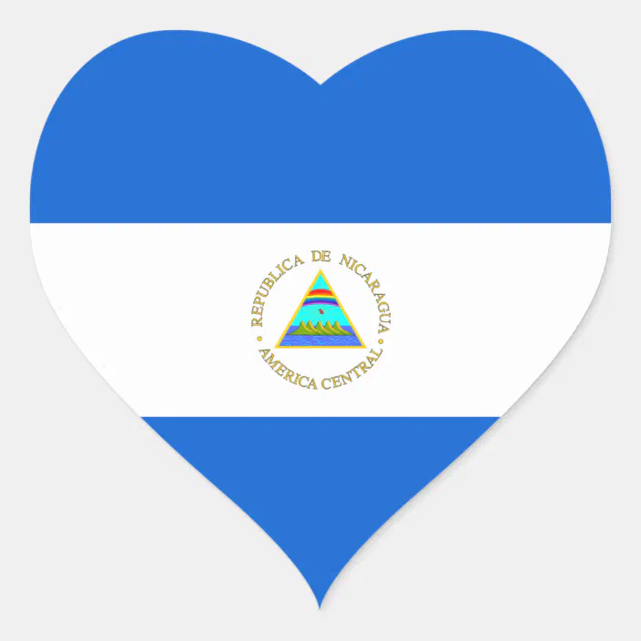 Nicaragua Flag Sticker New in package 