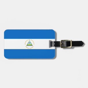 Nicaragua flag luggage tag