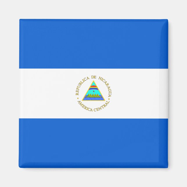 Nicaragua Flag Magnet (Front)