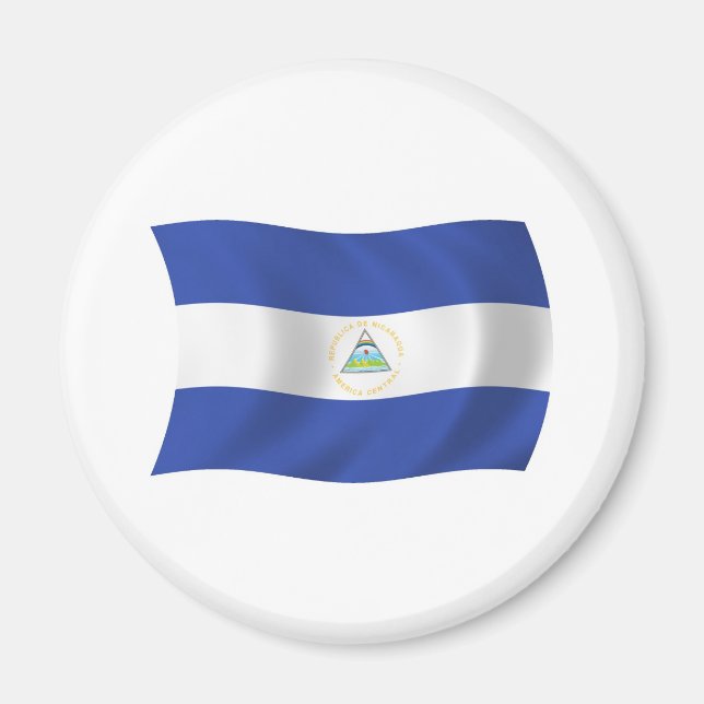 Nicaragua Flag Magnet (Front)