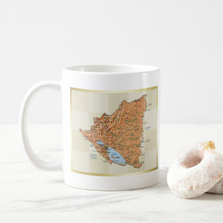 Nicaragua Flag + Map Mug
