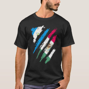 Nicaragua Flag Mexico Grown Patriot Country Stripe T-Shirt