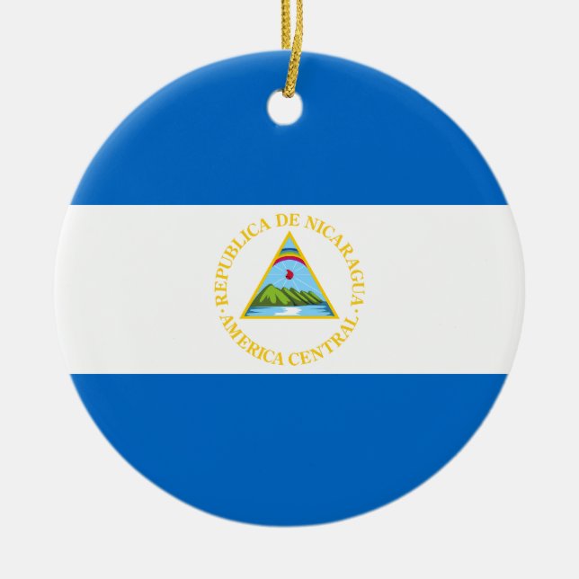 Nicaragua Flag Ornament (Front)