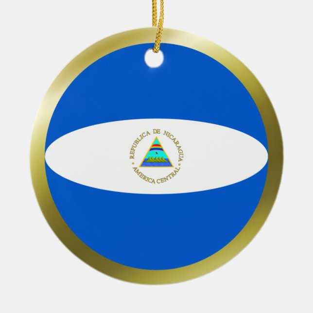 Nicaragua Flag Ornament (Front)