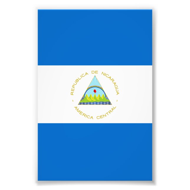 Nicaragua flag photo print (Front)
