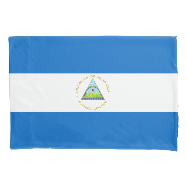 Nicaragua Flag Pillow Case (Front)
