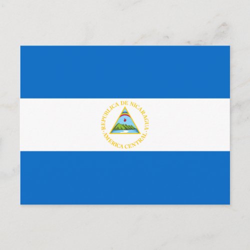 Nicaragua Flag Postcard