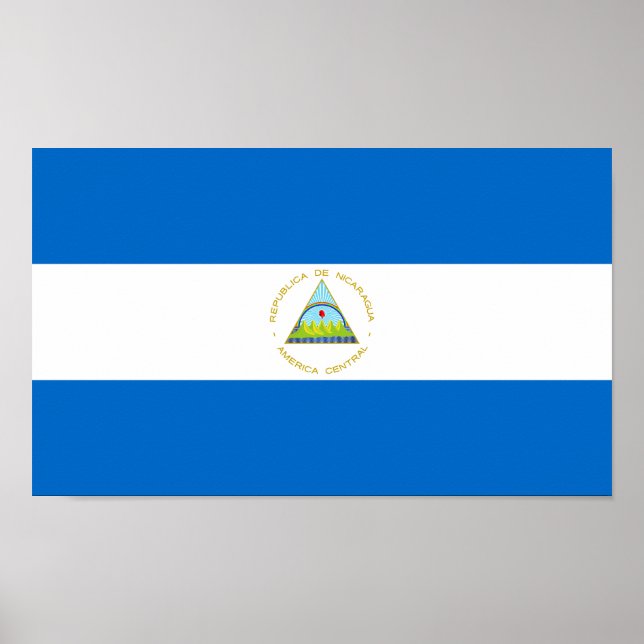 Nicaragua Flag Poster (Front)