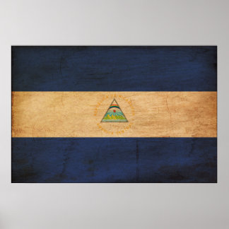 Nicaragua Flag Poster
