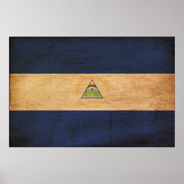 Nicaragua Flag Poster (Front)