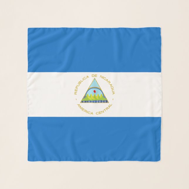 Nicaragua Flag Scarf (Front)