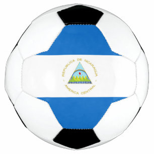 Nicaragua flag soccer ball