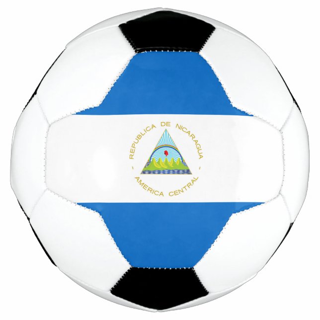Nicaragua flag soccer ball (Front)