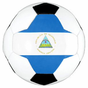 Nicaragua flag soccer ball