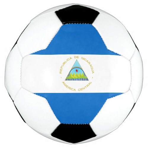 Nicaragua flag soccer ball