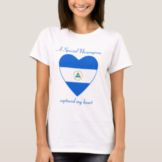 Nicaragua Flag Sweetheart T-Shirt