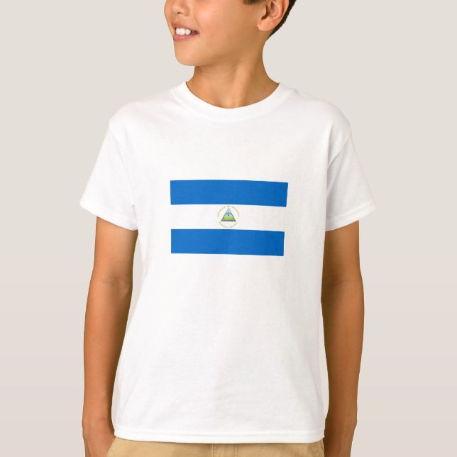 Nicaragua Flag T-Shirt (Front)