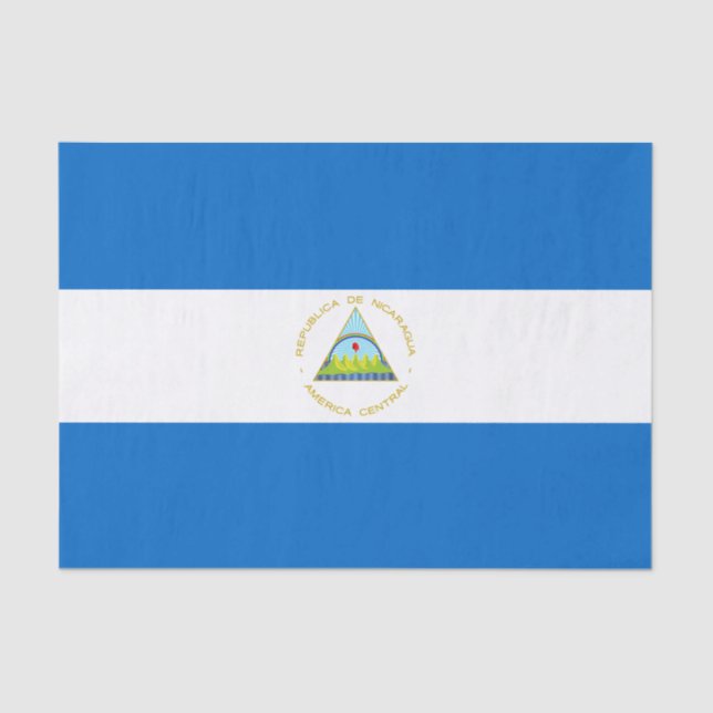 Nicaragua Flag Tissue Paper (Front)