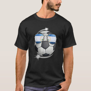 Nicaragua Football Fan Sunglass Soccer Nicaraguan T-Shirt