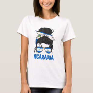 Nicaragua For Girl Nicaraguan Flag for Women Nicar T-Shirt