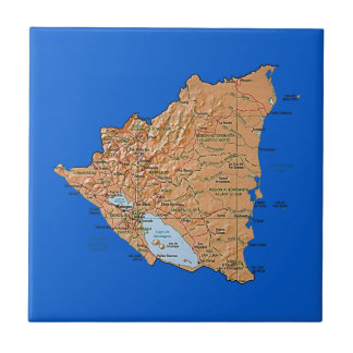 Nicaragua Map Tile