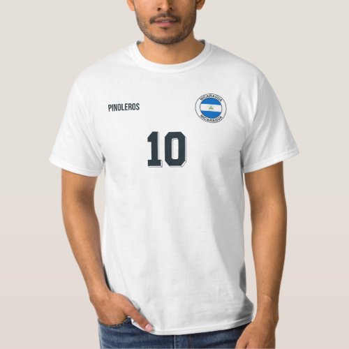 Nicaragua National Football Team Soccer Retro T_Shirt