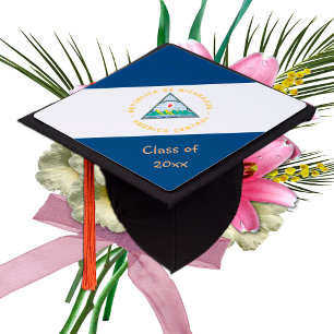 Nicaragua & Nicaragua Flag - Students / University Graduation Cap Topper