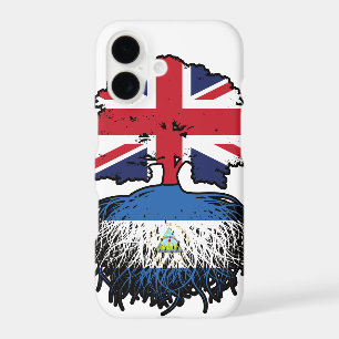 Nicaragua Nicaraguan British UK Tree Roots Flag iPhone 17 Case