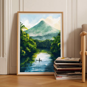 Nicaragua Print Nicaragua Illustration Nicaragua