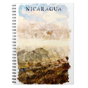 Nicaragua Scenery Watercolor Travel Notebook