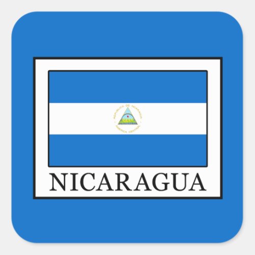 Nicaragua Square Sticker