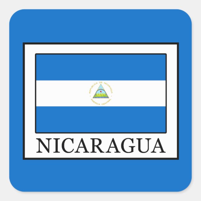 Nicaragua Square Sticker (Front)