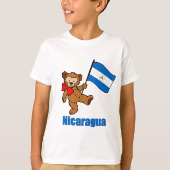 Nicaragua Teddy Bear T-shirt by nitsupak at Zazzle