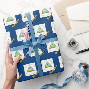 Nicaragua Wrapping Paper, Nicaraguan Flag Patriots Wrapping Paper