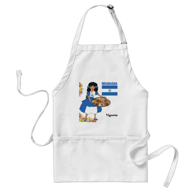 Nicaraguan Cuisine Aprons-Vigoron Adult Apron (Front)