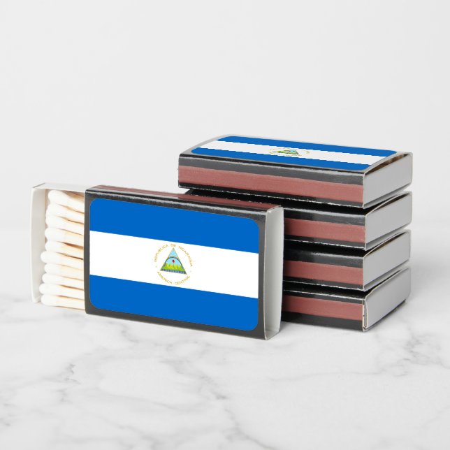 Nicaraguan Flag, Flag of Nicaragua Matchboxes (Stacked)
