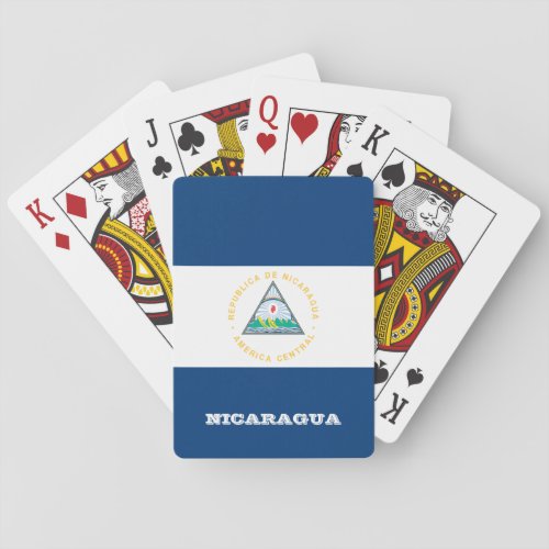 Nicaraguan Flag Games Nicaragua Playing Cards