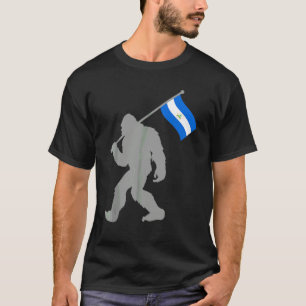 Nicaraguan Flag on Nicaragua Flag T-Shirt