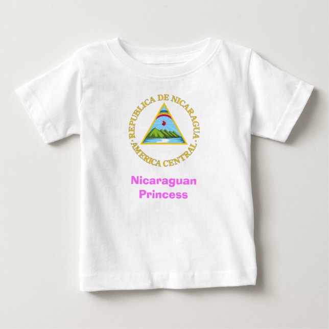 Nicaraguan Princess Baby T-Shirt (Front)