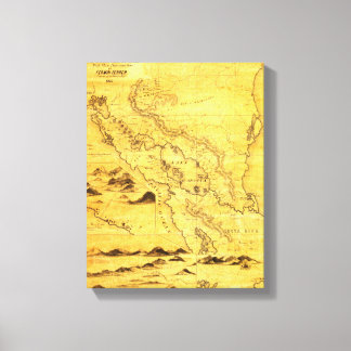 NicaraguaPanoramic MapNicaragua Canvas Print