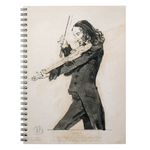 Niccolo Paganini 1782_1840 Playing the Violin 1 Notebook