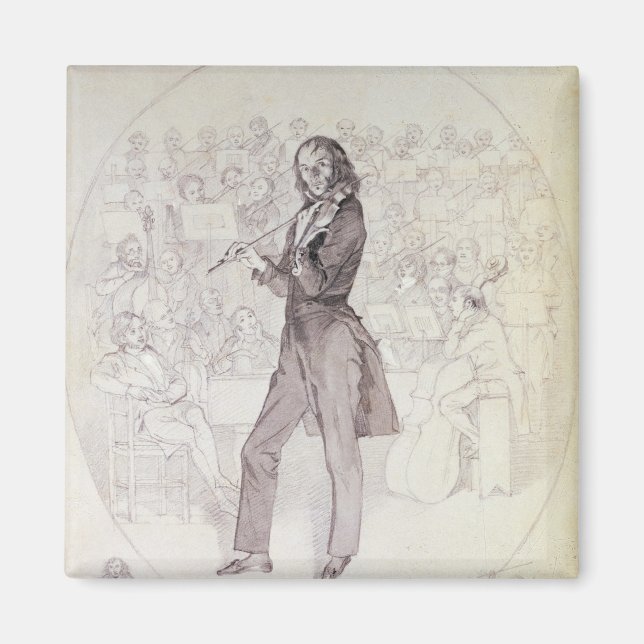 Niccolo Paganini , violinist Magnet (Front)