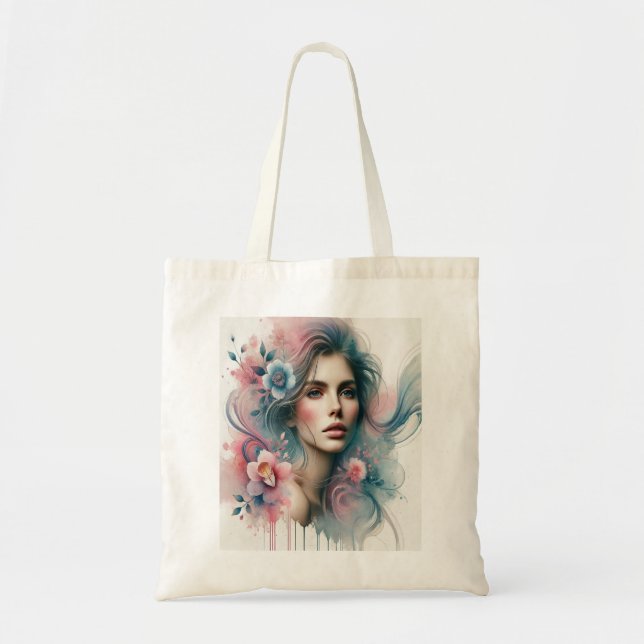 Nice Abstract Woman Tote bag– Modern Aesthetic (Front)