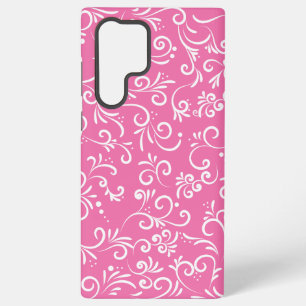 Nice and Cute Pink Ornamental Samsung Galaxy S22 Ultra Case