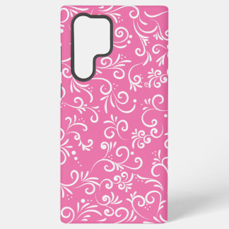 Nice and Cute Pink Ornamental Samsung Galaxy S22 Ultra Case
