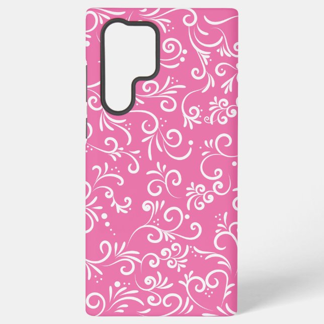 Nice and Cute Pink Ornamental Samsung Galaxy Case (Back)