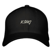 Nice And Handsome King Text Basic Flexfit Wool  Embroidered Baseball Cap at Zazzle