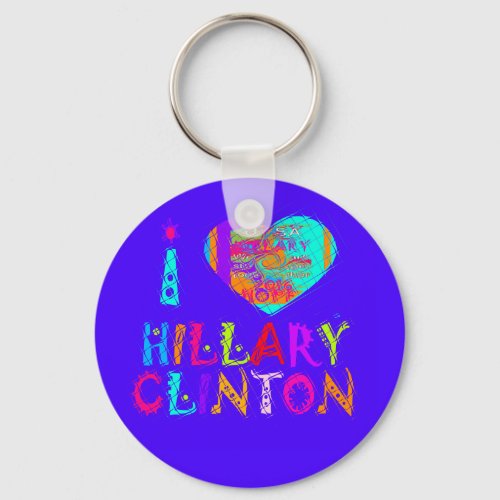 Nice and lovey Amazing Hope Hillary for USA Colors Keychain