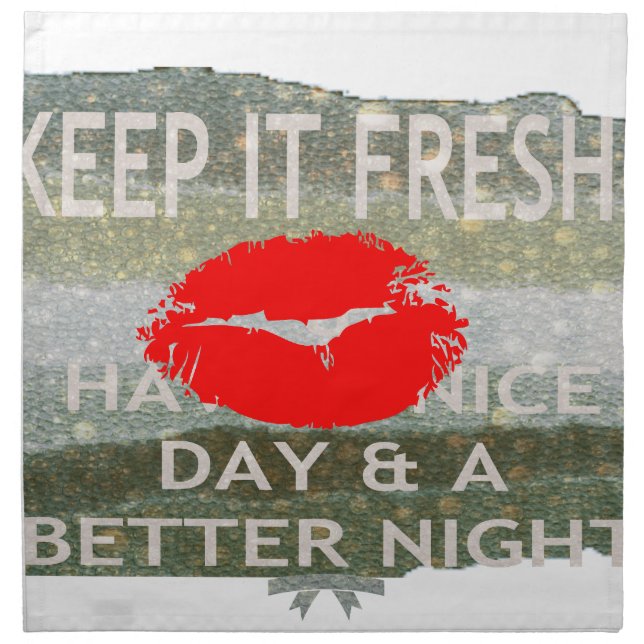 Nice and perfect save the date napkin (Front)